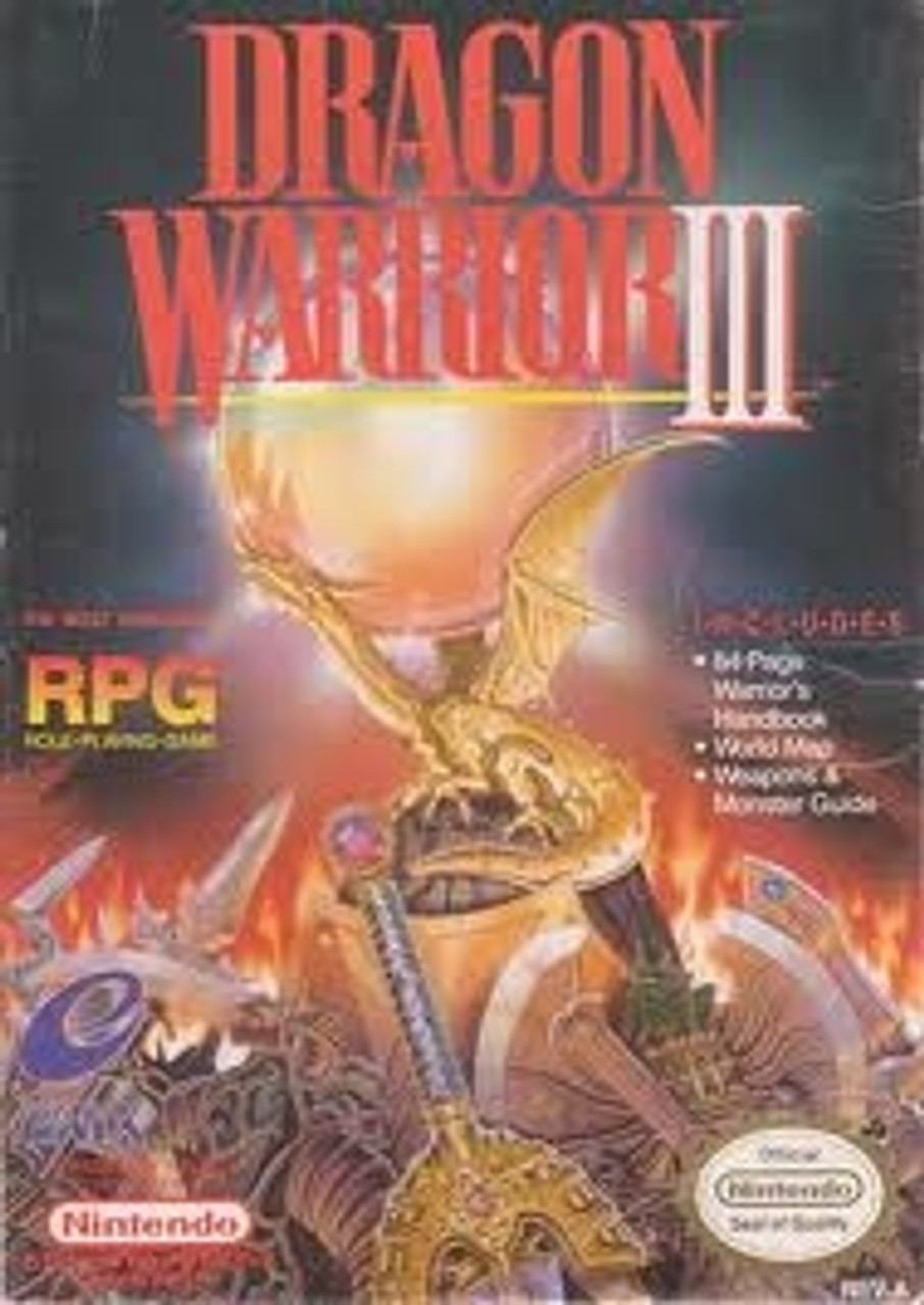 NES ドラゴンクエスト3 箱付き DRAGON WARRIORⅢ Dragon Warrior III 3 Nintendo NES Original Game For Sale